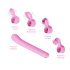 Magische Stok - Verwisselbare opzetstukken vibrator (pink)