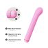 Magische Stok - Verwisselbare opzetstukken vibrator (pink)