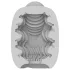 VIBEGGS Ribs Delight - vibrerend ei-masturbator (wit)