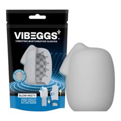 VIBEGGS Blow Misty - vibrerend ei masturbator (wit)