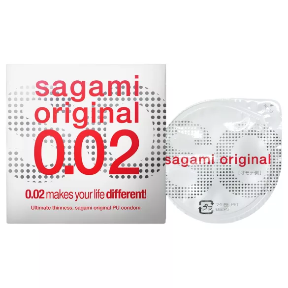 Sagami Original 0.02 - condoom - ultradun - 55mm - 1 stuk
