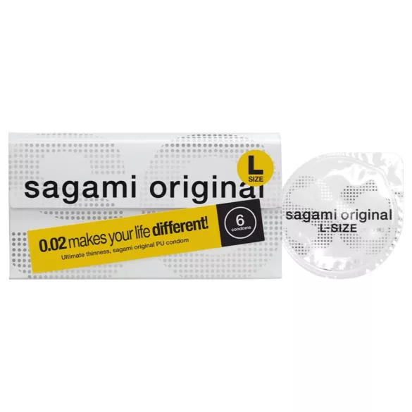 Sagami Original 0.02 L - condoom - ultra dun - 58mm - 6 stuks