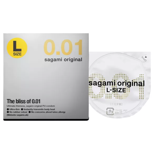Sagami Original 0.01 L - condoom - ultradun - 58mm - 1 stuk