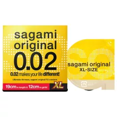   Sagami Original 0.02 XL - condoom - extra groot - 61mm - 1 stuk