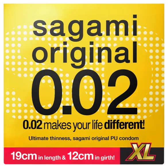 Sagami Original 0.02 XL - condoom - extra groot - 61mm - 1 stuk