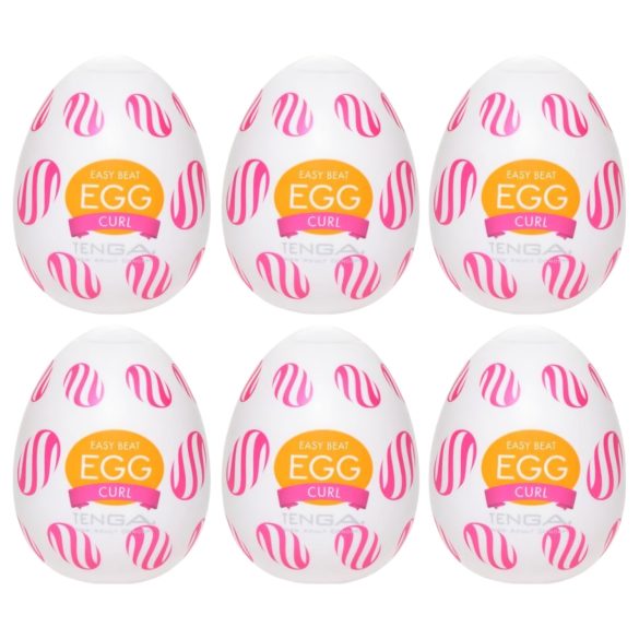 TENGA Egg Curl - Masturbatie-eieren (6 stuks)