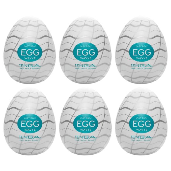 TENGA Egg Wavy II - 6 stuks eivormige lol!