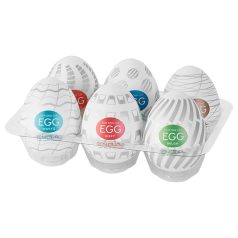 TENGA Egg - masturbatorei set - 6 stuks - siliconen - wit