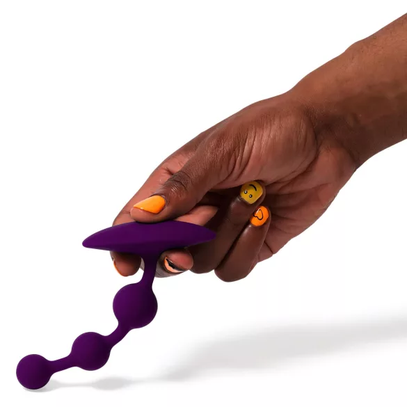 ROMP Amp - anaal dildo met noppen - siliconen - paars