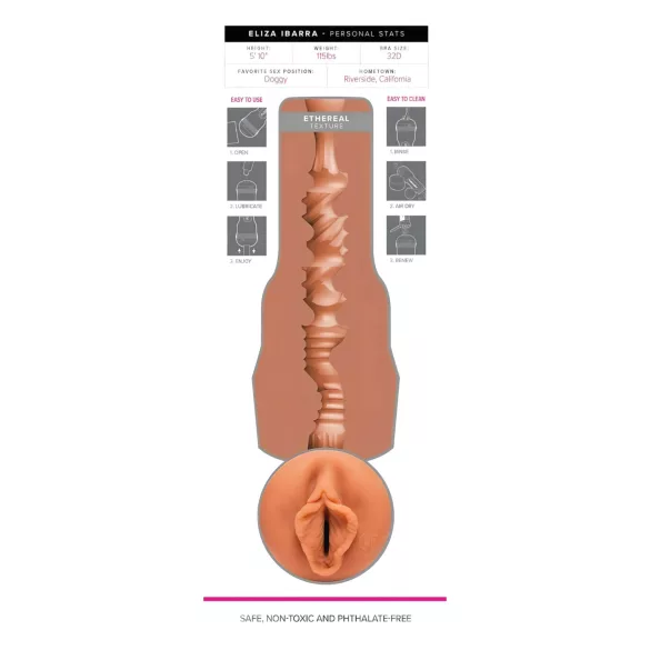 Fleshlight Eliza Ibarra Ethereal - levensechte kunstvagina (natuurkleur)