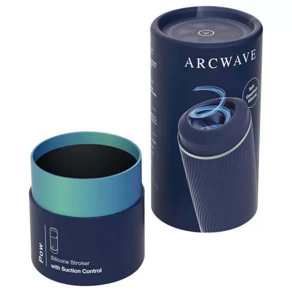 Arcwave Pow - masturbator mannen - handmatig vacuüm - blauw