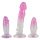 Kristalhelder anale trainer set - 3 stuks (transparant roze)