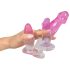 Kristalhelder anale trainer set - 3 stuks (transparant roze)