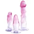 Crystal Clear - anaal trainer set - 3 stuks - transparant/roze