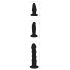 Kristalhelder anale trainer set - 3 stuks (transparant roze)