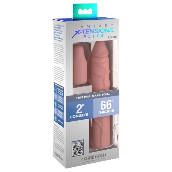 X-TENSION Elite 2 - op maat te snijden penismantel (natuurlijk)