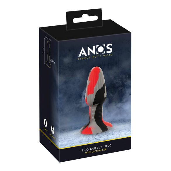 ANOS - Siliconen anaalplug (kleurrijk)