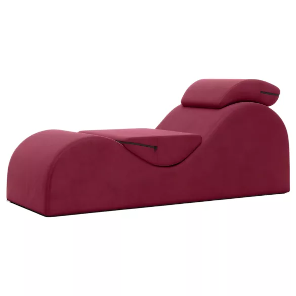 Liberator Esse Lounger - verstelbare tantra stoel - 3-delig - rood