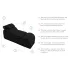 Liberator Black Label Esse - verstelbare 3-delige tantra fauteuil (zwart)