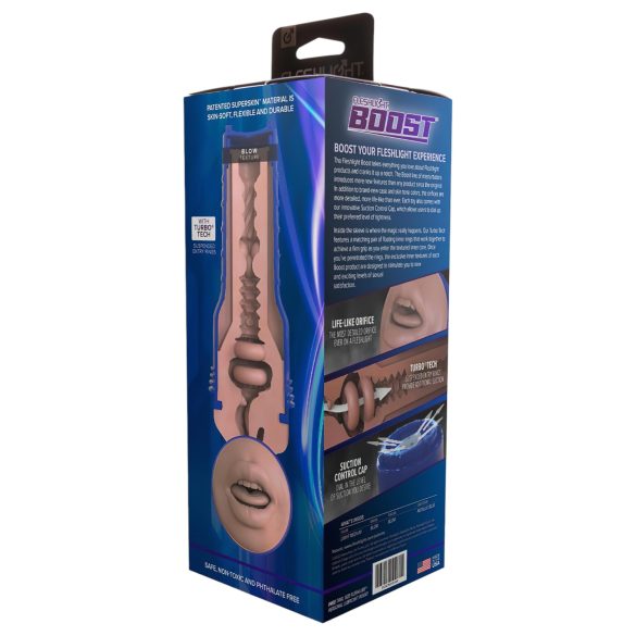 Fleshlight Boost Blow - mondmasturbator - realistisch - huidskleur
