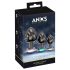 Anos - metalen anale plugset