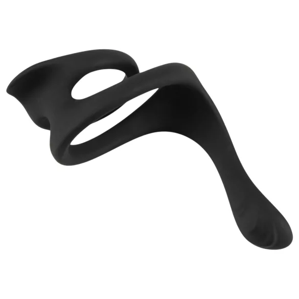 Erecto - penis- en balzacring - siliconen - zwart