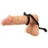 Erecto - penis- en balzacring - siliconen - zwart