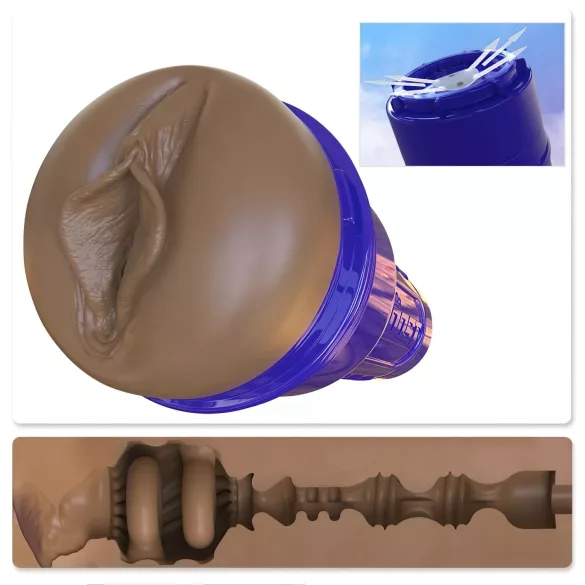Fleshlight Boost Bang - masturbator kunstvagina - realistisch - bruin