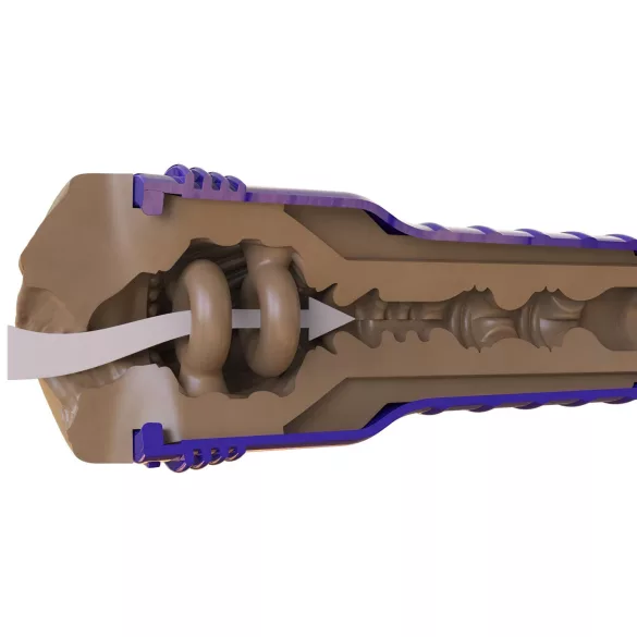 Fleshlight Boost Bang - masturbator kunstvagina - realistisch - bruin