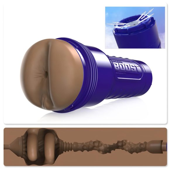 Fleshlight Boost Blast - levensechte bruine kont masturbeerder