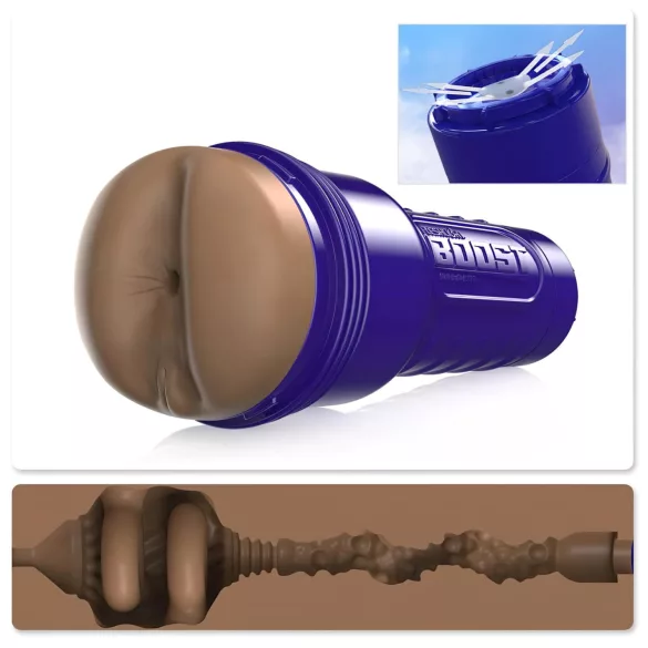 Fleshlight Boost Blast - masturbator - realistische anus - bruin