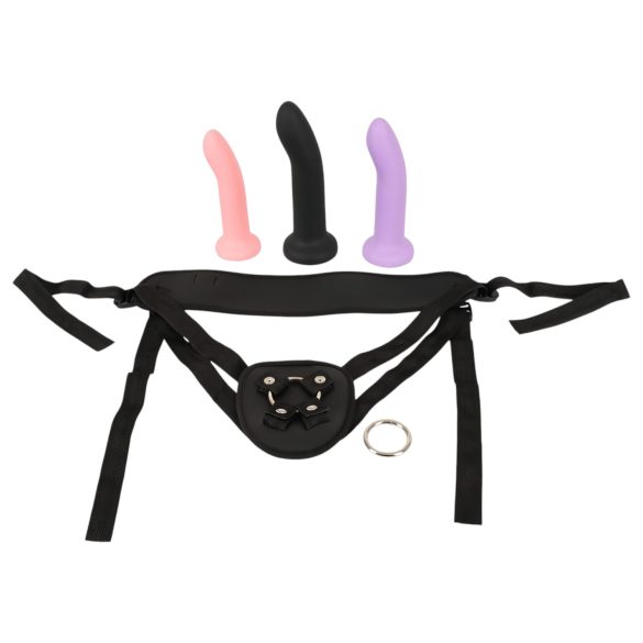 You2Toys - Strap-on dildo set (zwart)