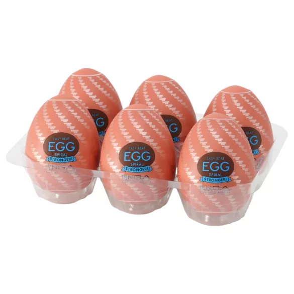 TENGA Egg Spiral Stronger - masturbator ei - set van 6 stuks