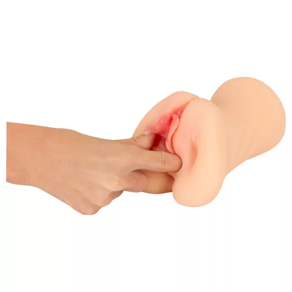 Nature Skin - vagina- en mondmasturbator (natuurkleur)