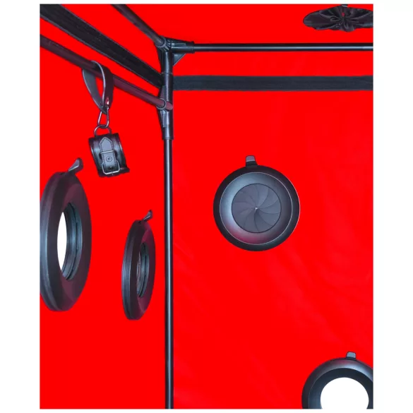 Secretdome - BDSM sekscabine met openingen (zwart)