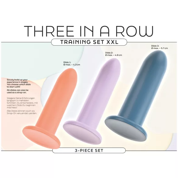 You2Toys - Three in a Row - dildo trainingsset - 3 stuks (gekleurd)
