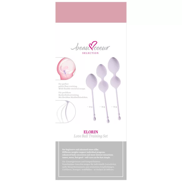 Beau Coeur Elorin - geishaballen set - 3-delig - silicone - paars