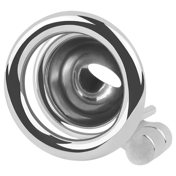 fetish collection - mini peniskooi met 3 verwisselbare teeltringen (zilver)
