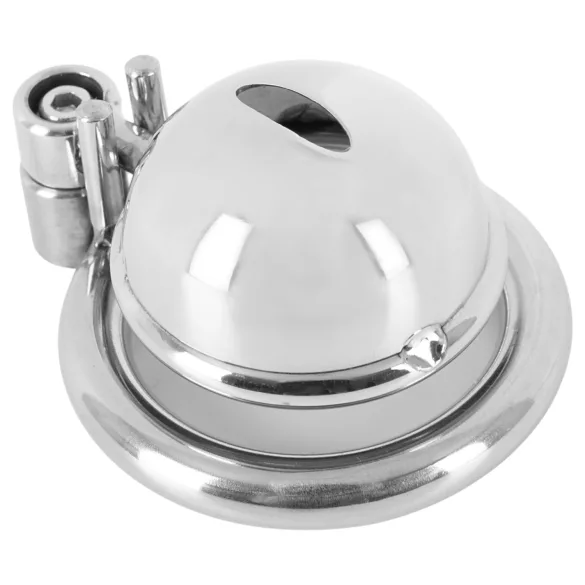 fetish collection - mini peniskooi met 3 verwisselbare teeltringen (zilver)