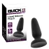Black Velvets - siliconen analplug met zuignap (zwart) - S
