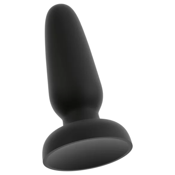 Black Velvets - siliconen analplug met zuignap (zwart) - S