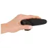 Black Velvets - siliconen analplug met zuignap (zwart) - S
