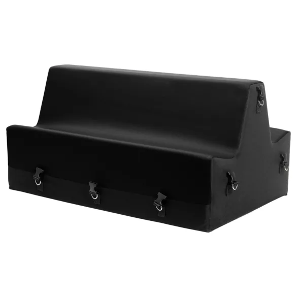 Liberator - seksspeelgoedkussen met boeien (zwart)