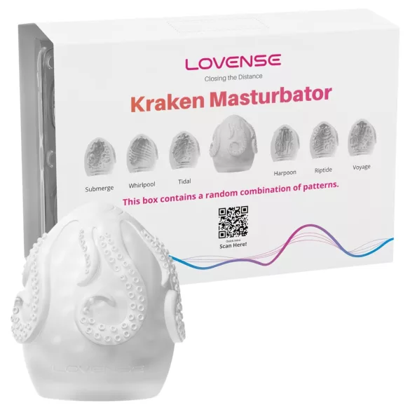 LOVENSE Kraken - masturbatie-ei - 6 stuks (wit)