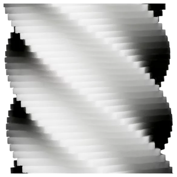 TENGA 3Dx Spiral - spiraalpatroon masturbator (wit)