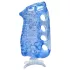 Fleshlight Fleshskins Grip Blue Ice - aan beide uiteinden open masturbator (blauw)