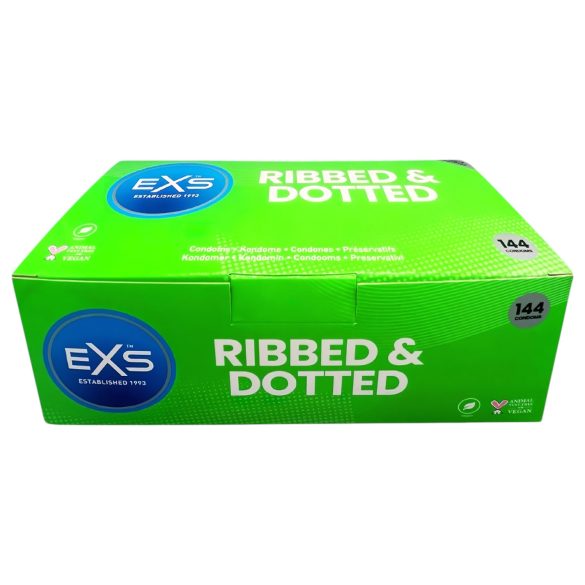 EXS Ribbel, Punt & Flare - geribbelde condooms (144 stuks)