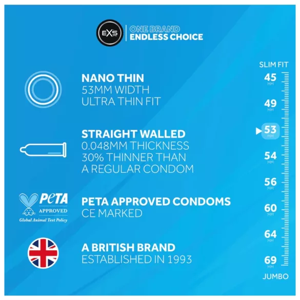 EXS - condoom - ultra dun - 12 stuks