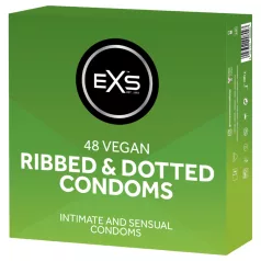   EXS Ribbed & Dotted - geribbelde, gestippelde condooms (48 stuks)