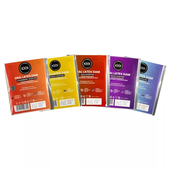 EXS aardbeien-licklaken - latex beflapje (1 stuks)